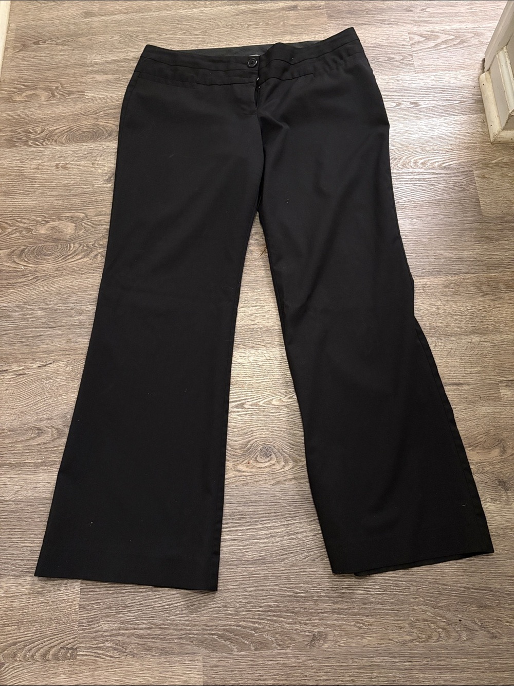 Women's Black Wide-Leg Dress Pants